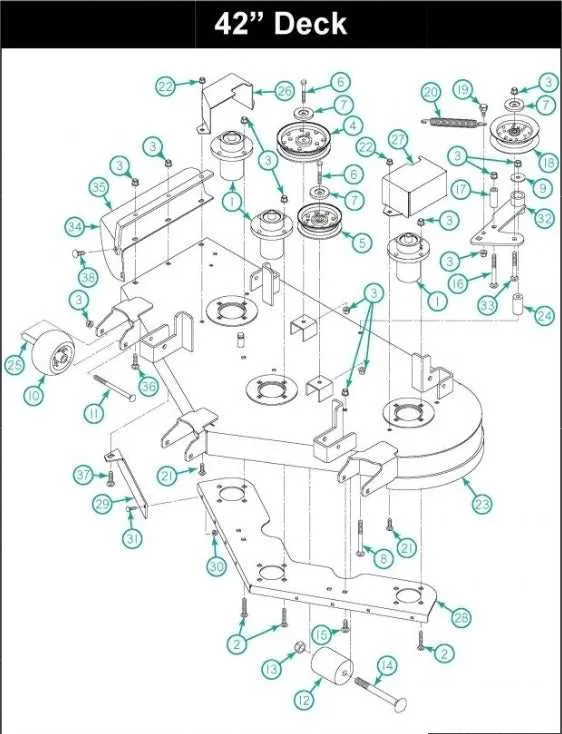 dixie chopper 50 inch deck belt diagram