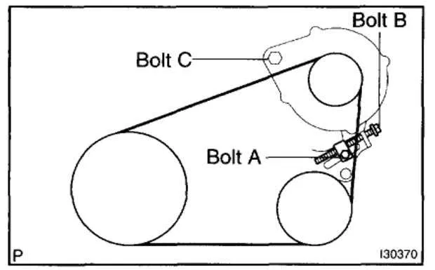 2007 toyota camry drive belt diagram