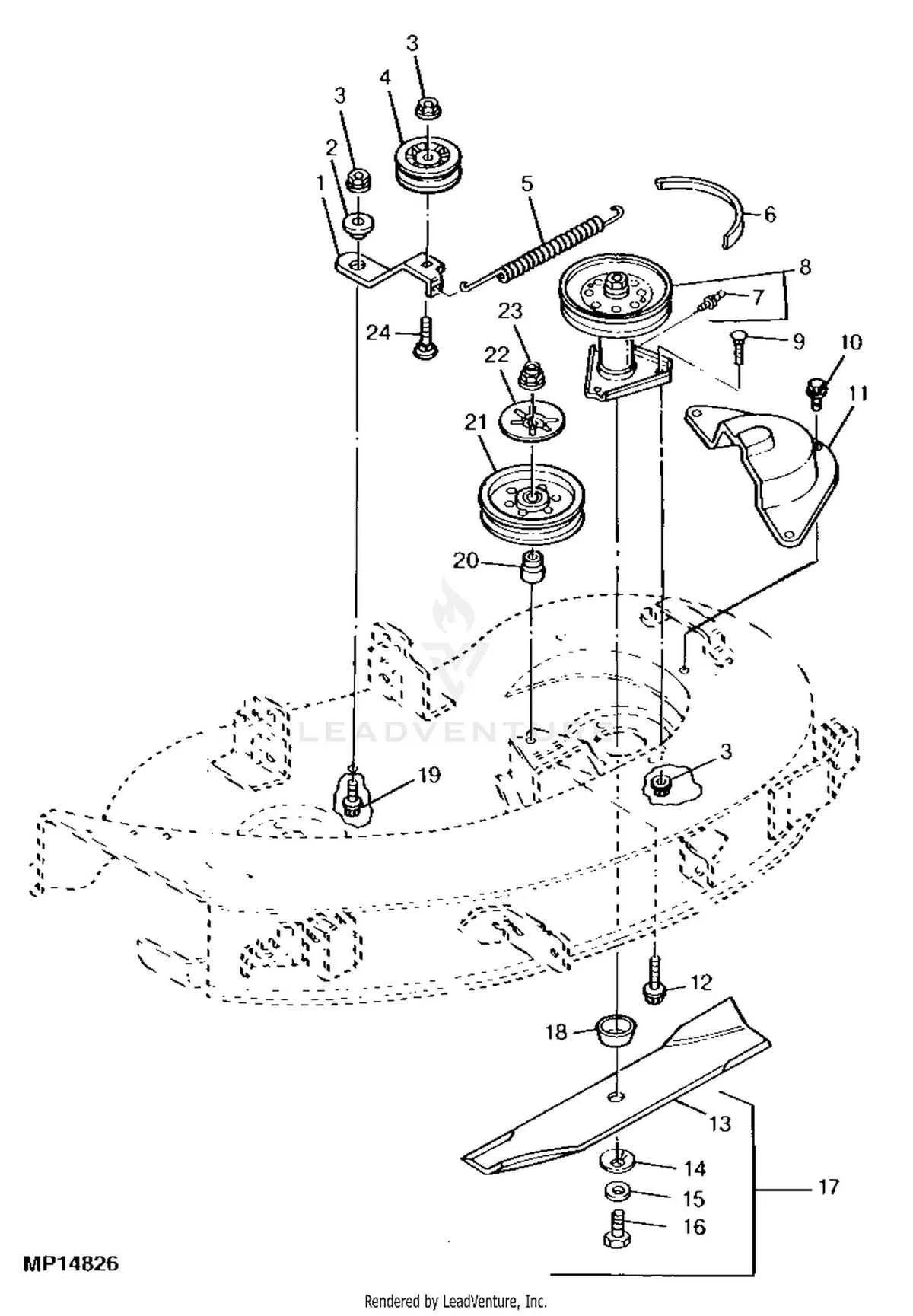 john deere stx38 belt diagram