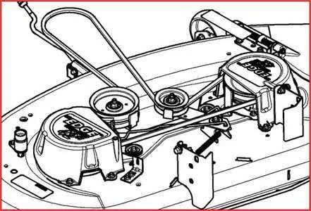 john deere 54 in mower deck belt diagram