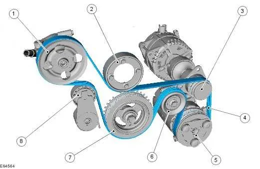 ford focus alternator belt diagram