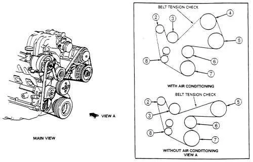 2005 mazda tribute 3.0 belt diagram