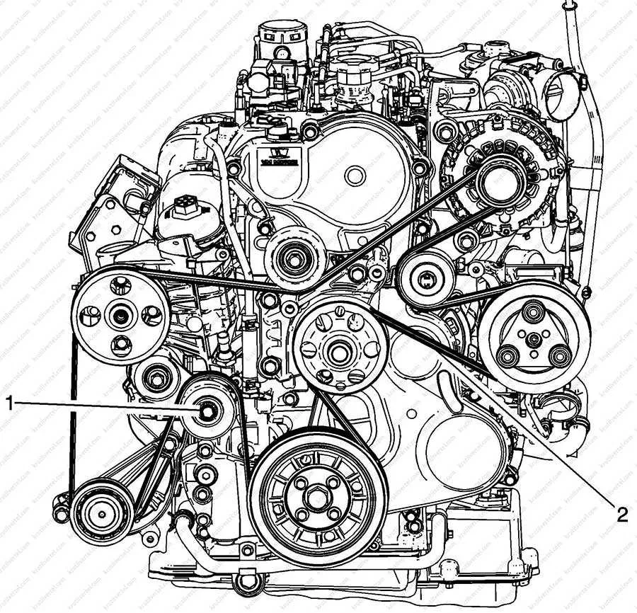 2012 kia sorento 2.4 belt diagram