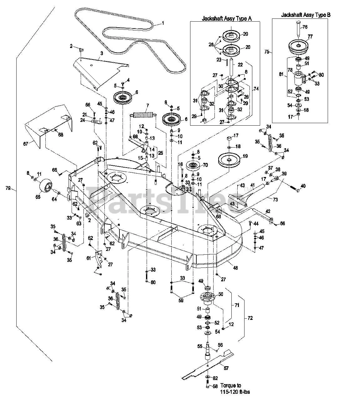 exmark 72 inch deck belt diagram