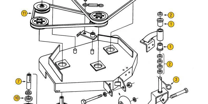 exmark quest 50 drive belt diagram