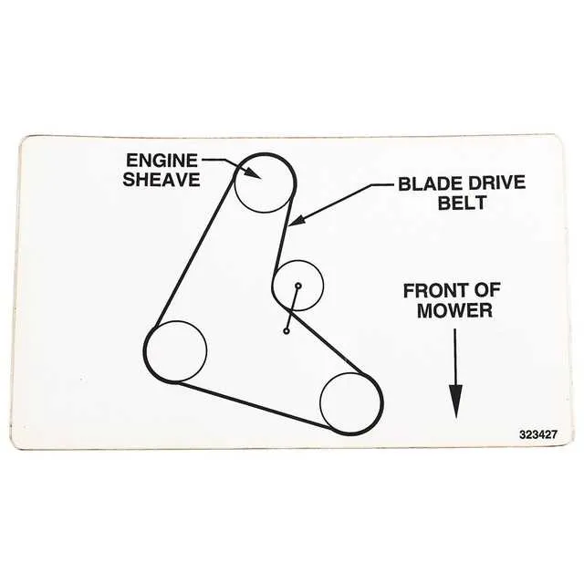 exmark s series deck belt diagram