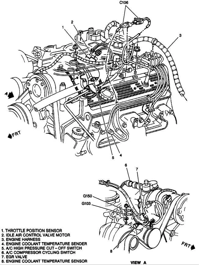 5.7 vortec belt diagram