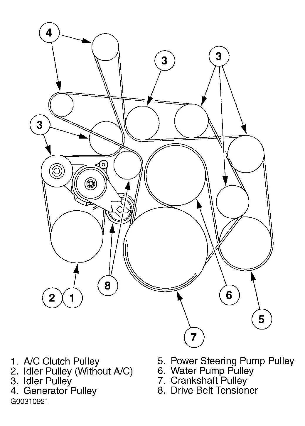 2007 ford f150 serpentine belt diagram
