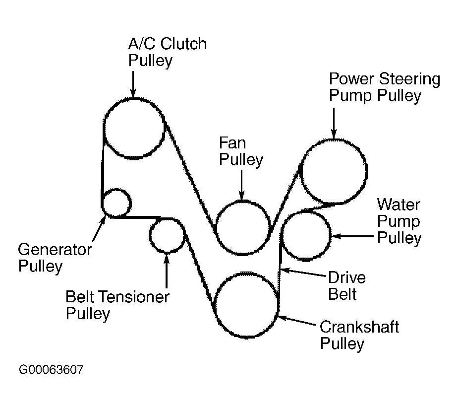 ford 3.7 belt diagram