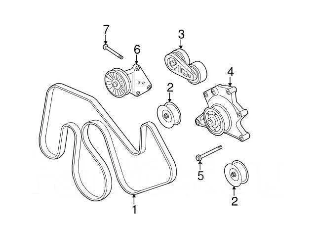 ford 6.7 belt diagram dual alternator
