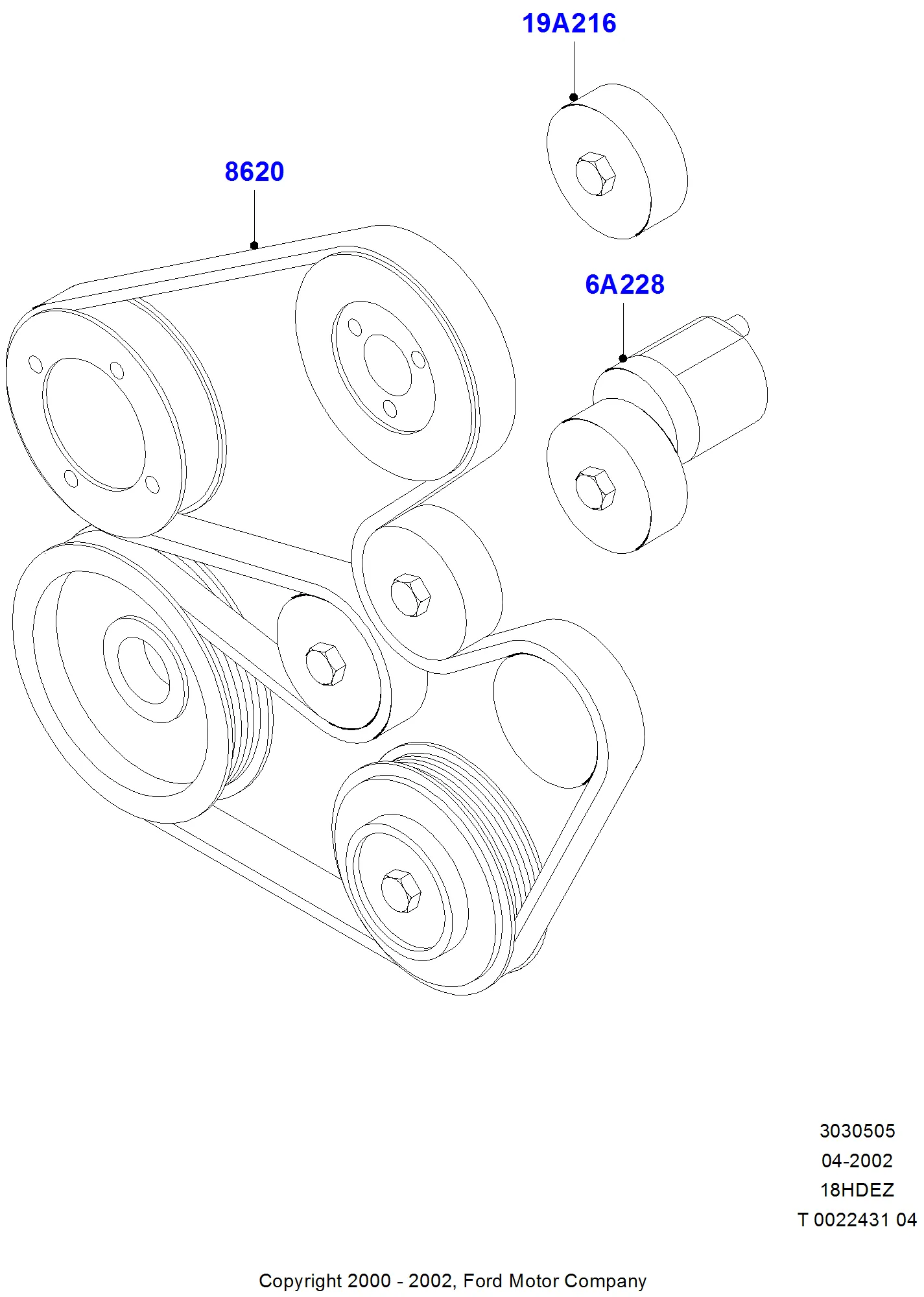 ford focus belt diagram