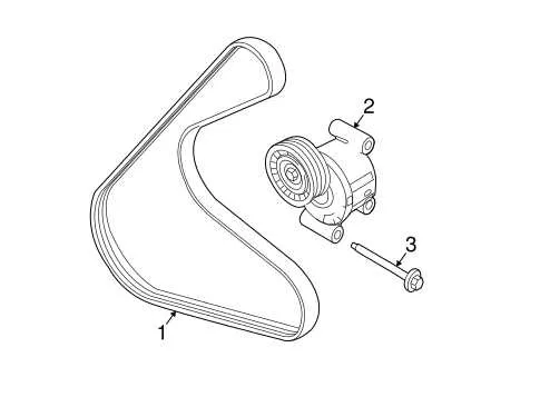 ford fusion serpentine belt diagram