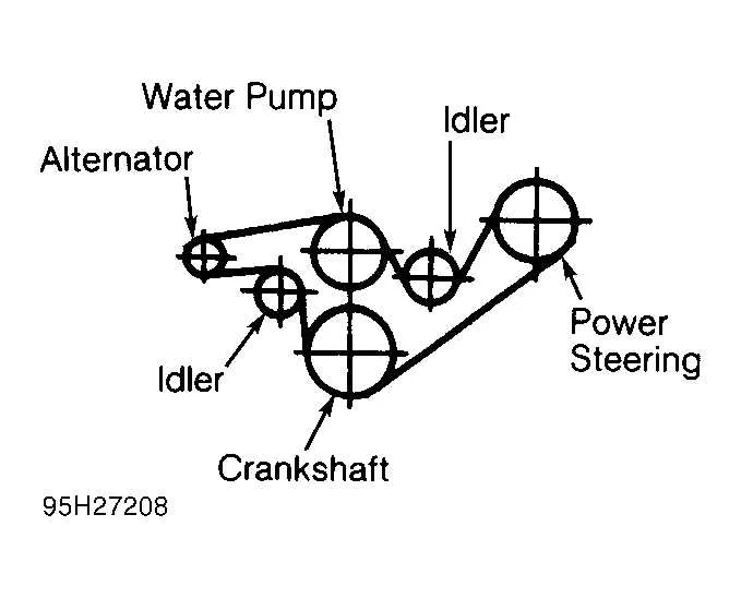 ford ranger 2.2 fan belt diagram