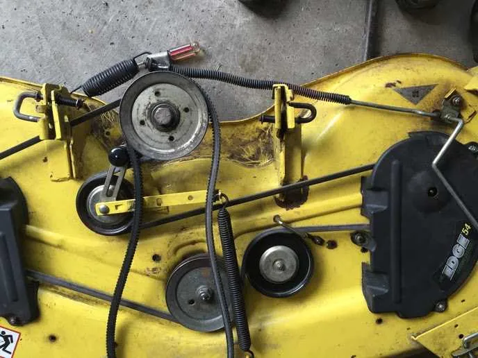 john deere mower deck belt diagram