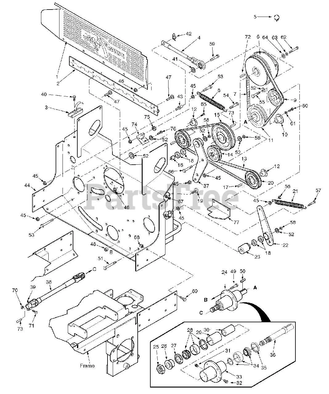 scag turf tiger 2 belt diagram