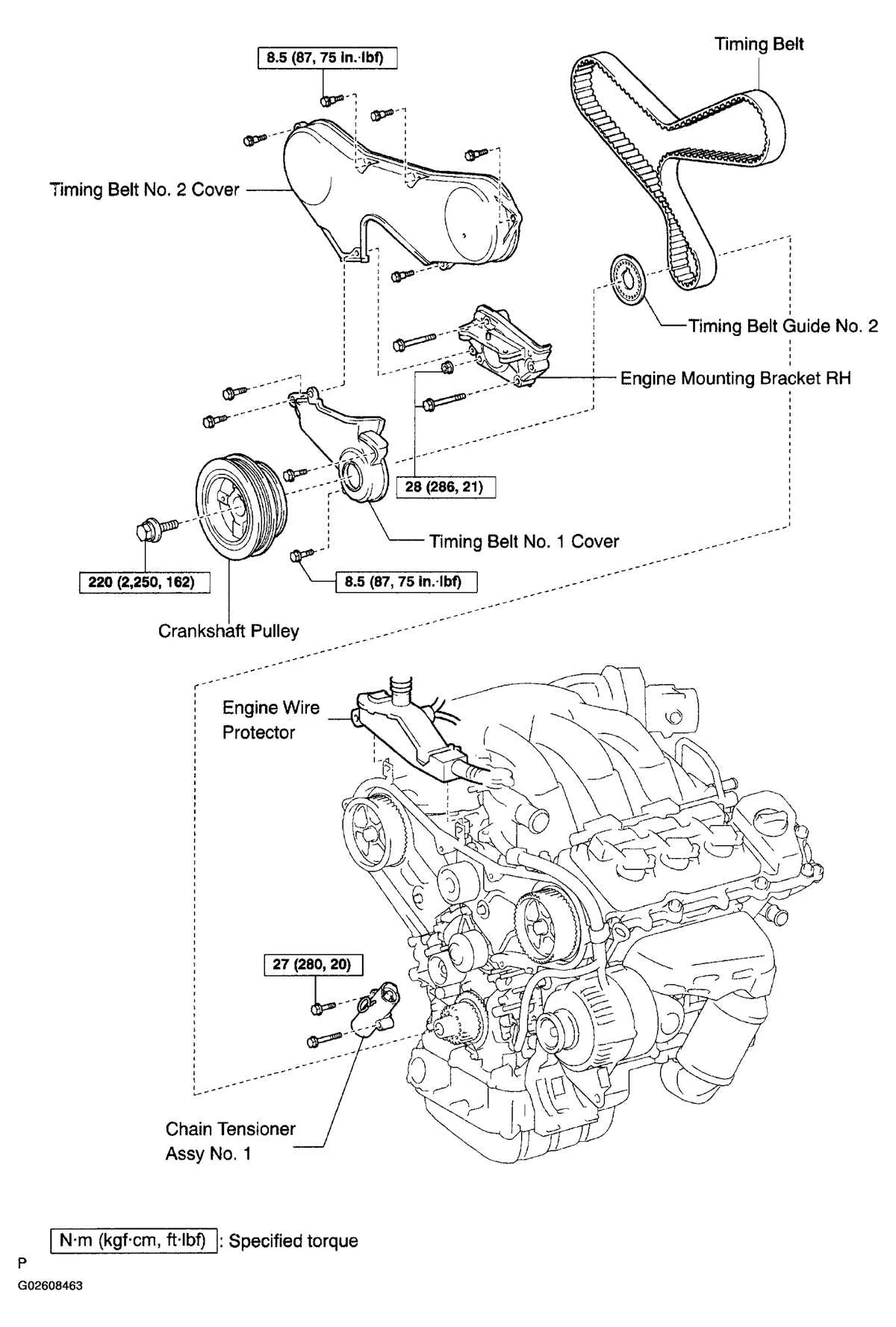 toyota sienna belt diagram