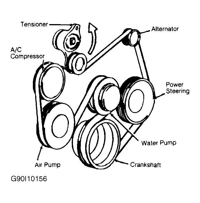 2012 chevy traverse belt diagram