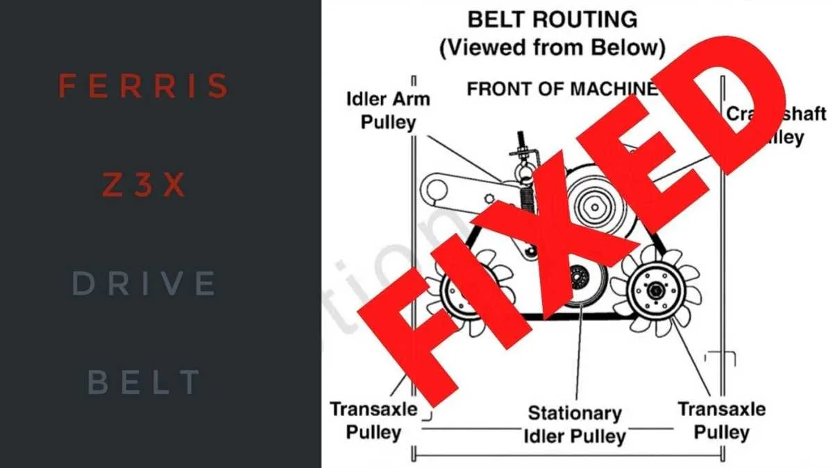 ferris zero turn drive belt diagram