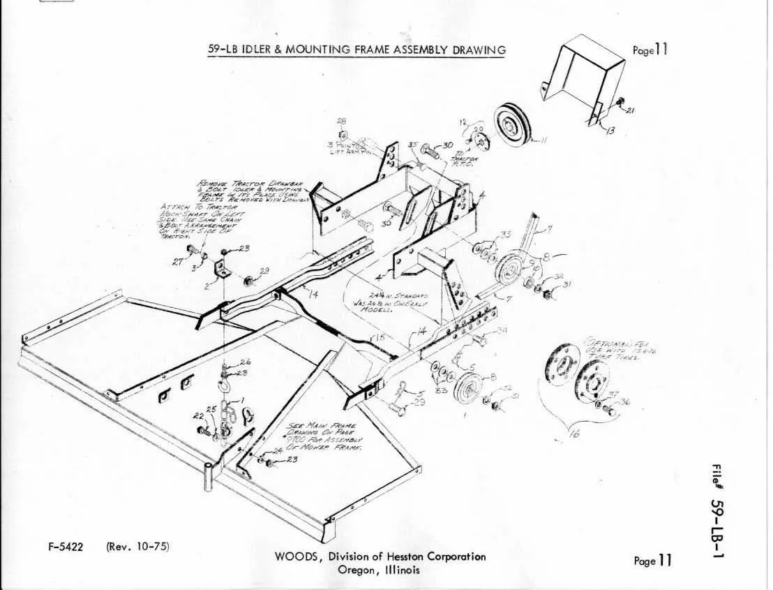 woods finish mower belt diagram