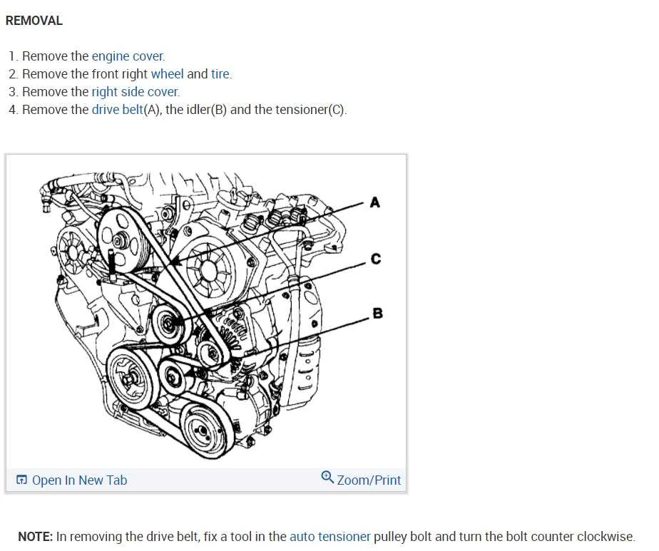 2009 hyundai santa fe belt diagram
