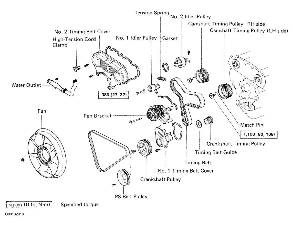 2004 toyota 4runner serpentine belt diagram