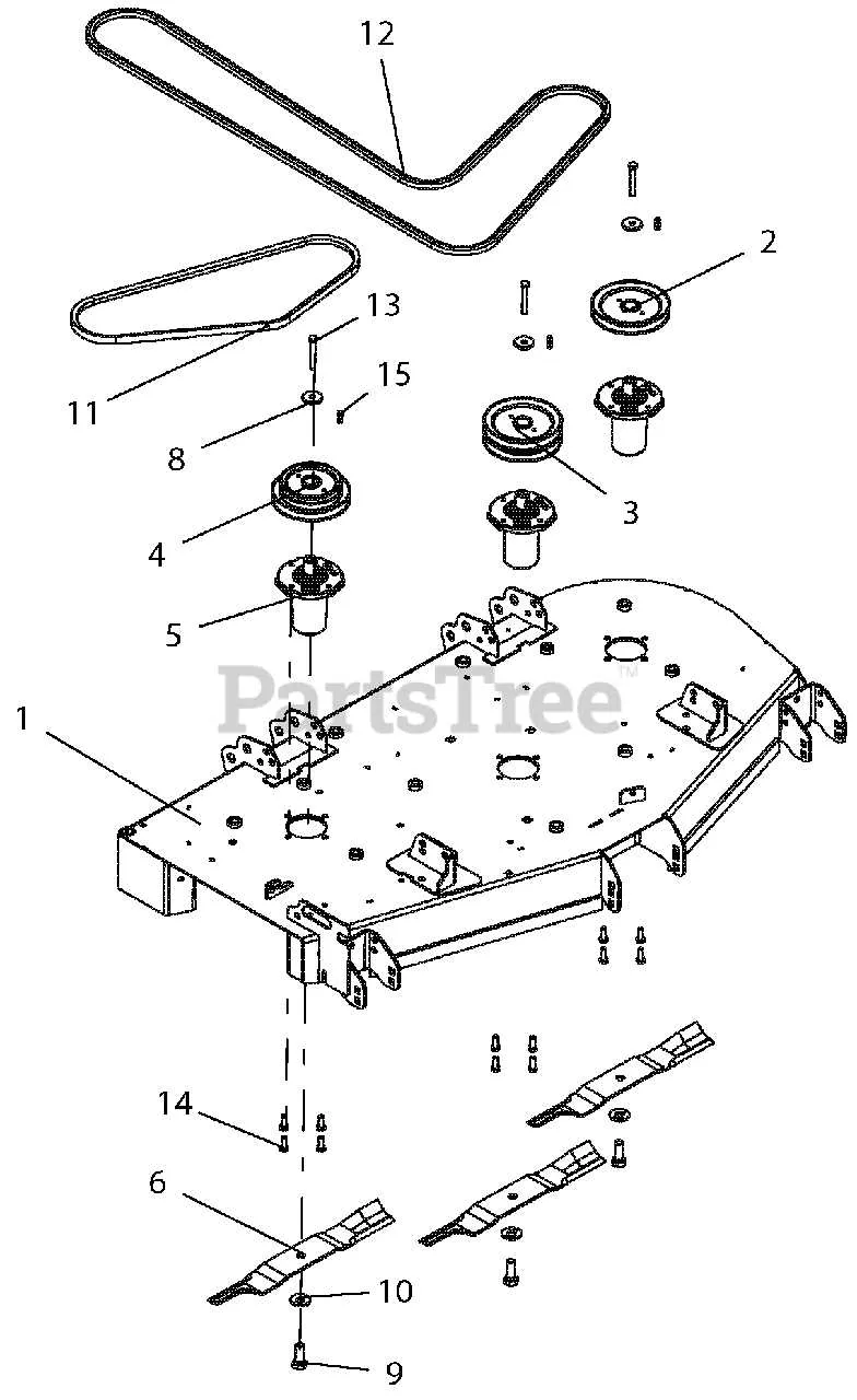 gravely 52 inch deck belt diagram