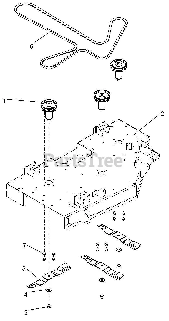 gravely 52 inch deck belt diagram