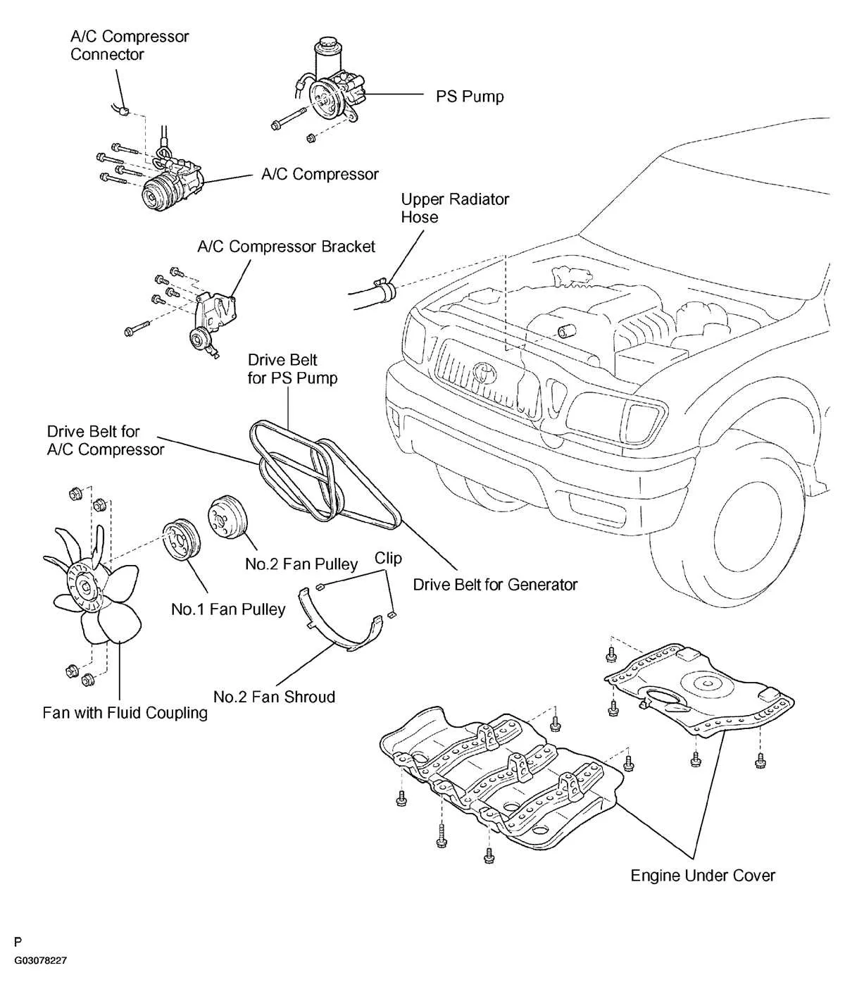 2014 toyota tacoma serpentine belt diagram