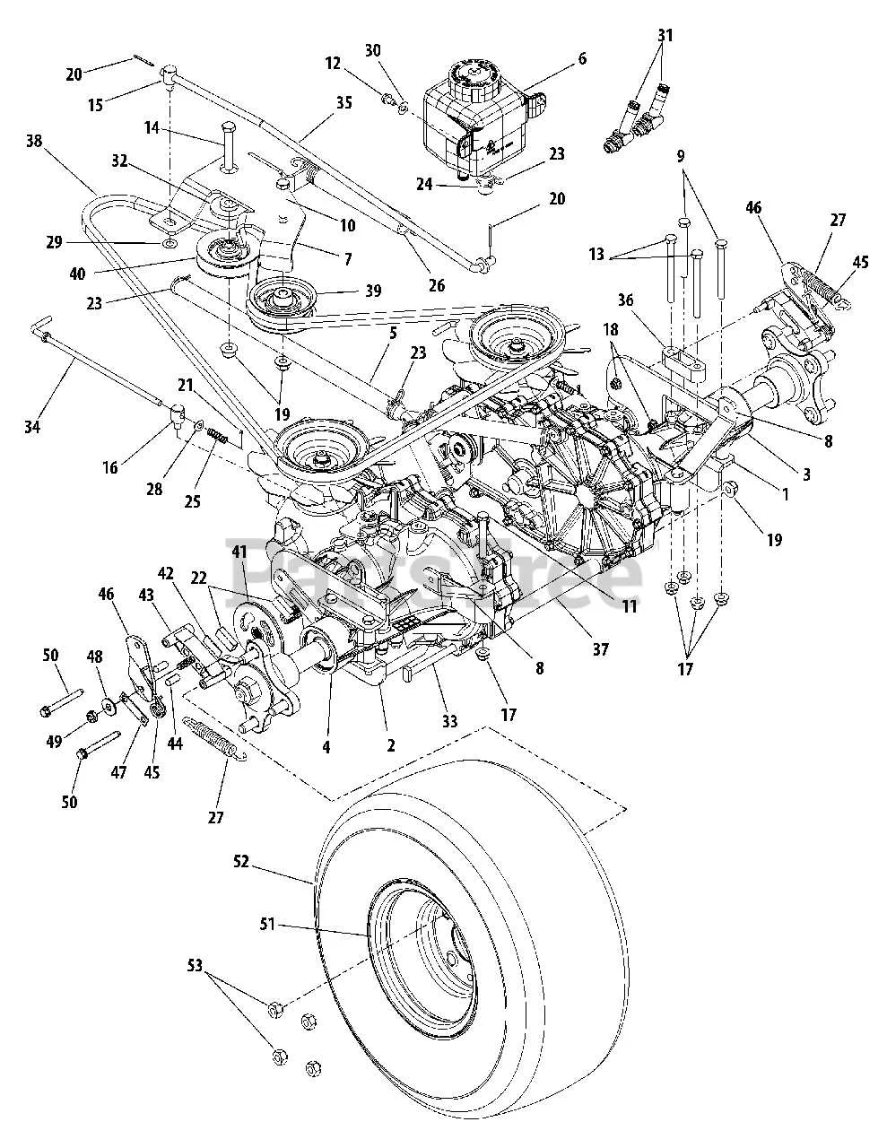 cub cadet zforce 50 belt diagram