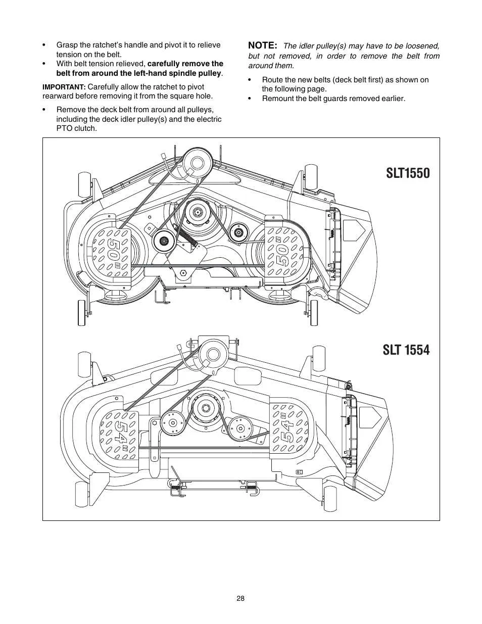 cub cadet lt42 belt diagram