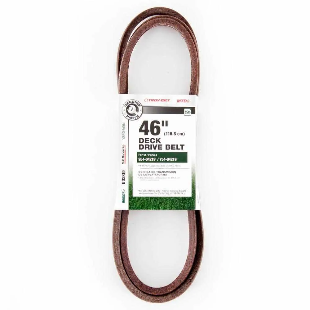 huskee 46 inch deck belt diagram