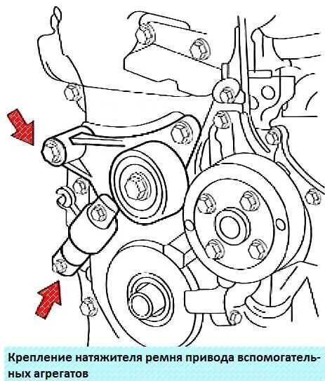 2az fe drive belt diagram