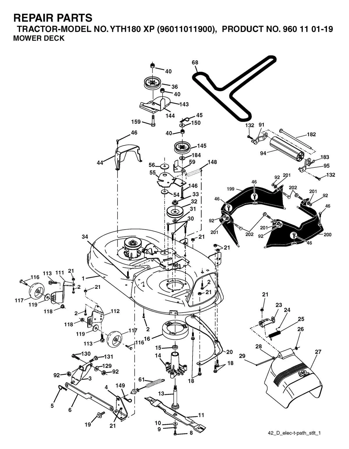 husqvarna riding lawn mower belt diagram