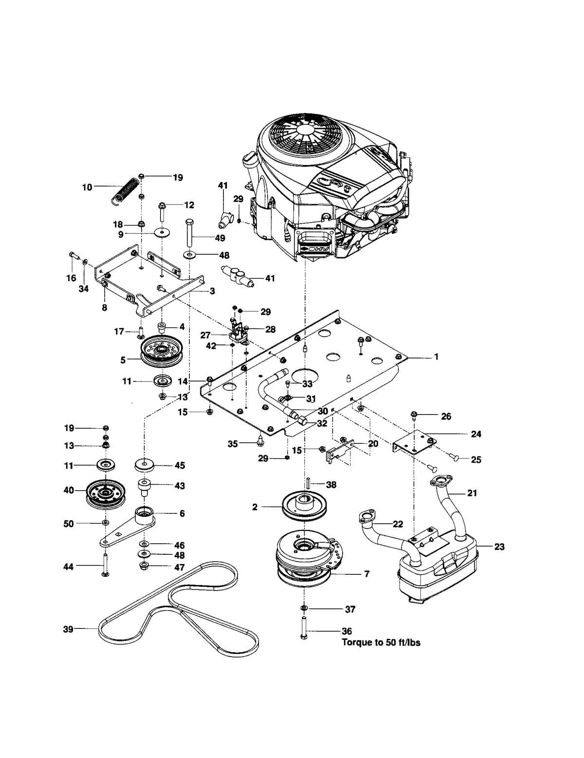 husqvarna yth22v46 belt diagram