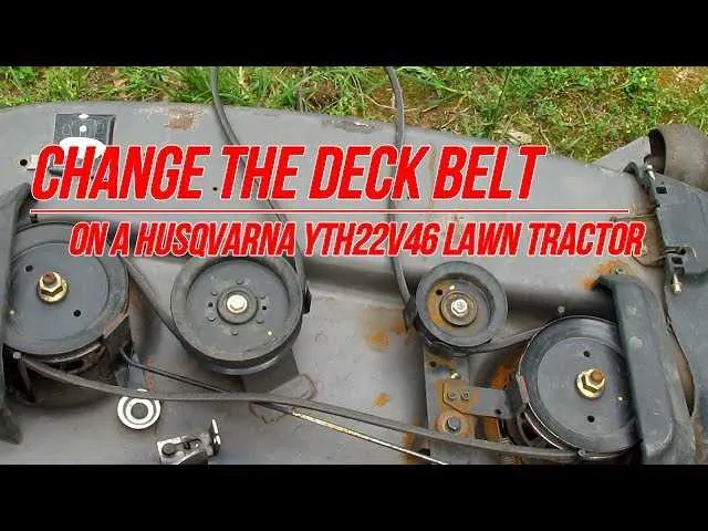 husqvarna yth22v46 belt diagram