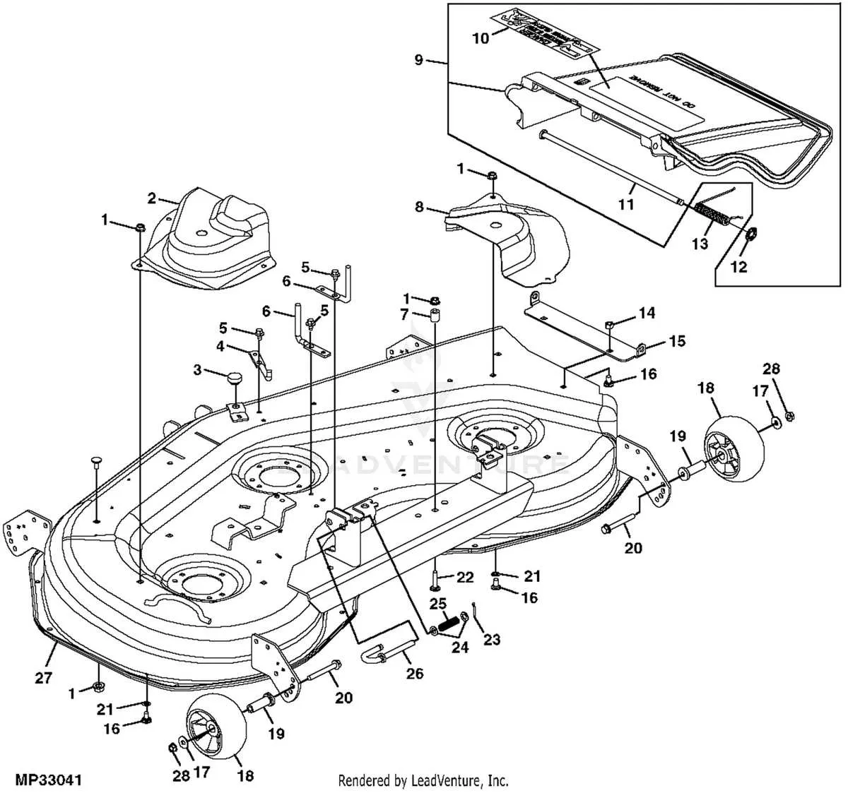 john deere 180 drive belt diagram