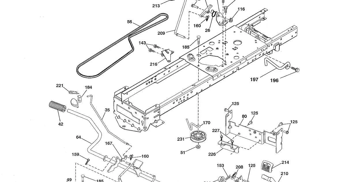 craftsman t3000 drive belt diagram