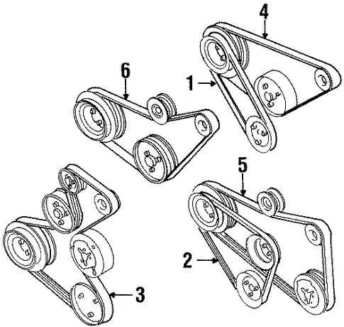 idler pulley jetta 2.5 belt diagram