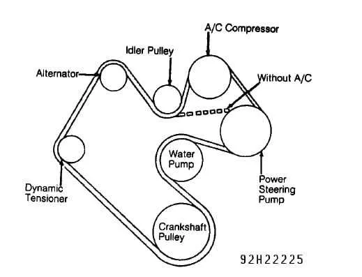 2011 dodge avenger serpentine belt diagram