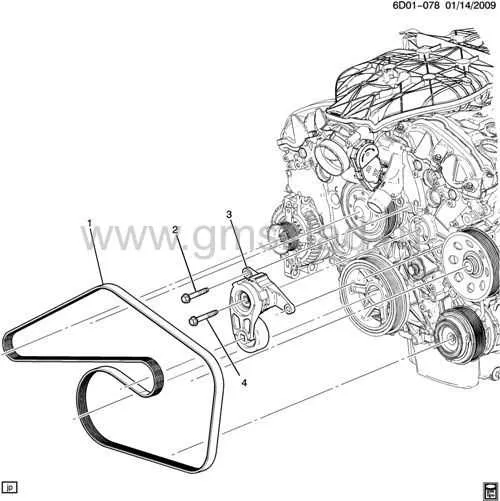 2011 cadillac cts 3.6 serpentine belt diagram