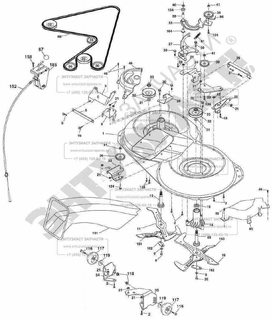 husqvarna 42 inch deck belt diagram