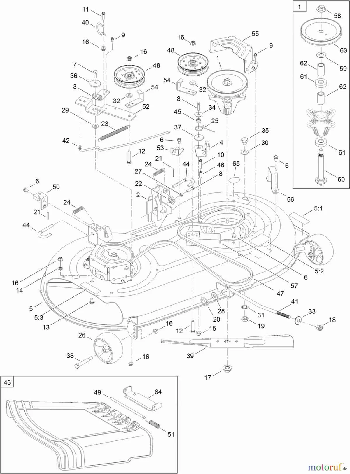 toro 42 inch deck belt diagram