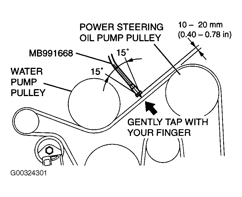 2008 mitsubishi lancer serpentine belt diagram