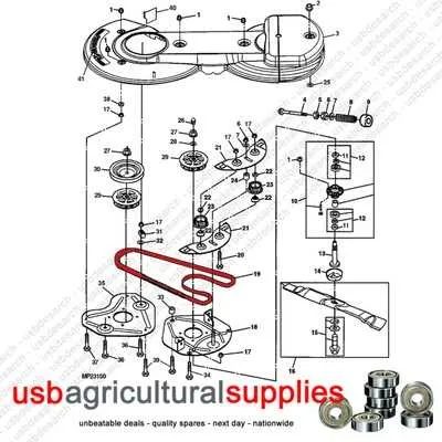 john deere 170 38 deck belt diagram