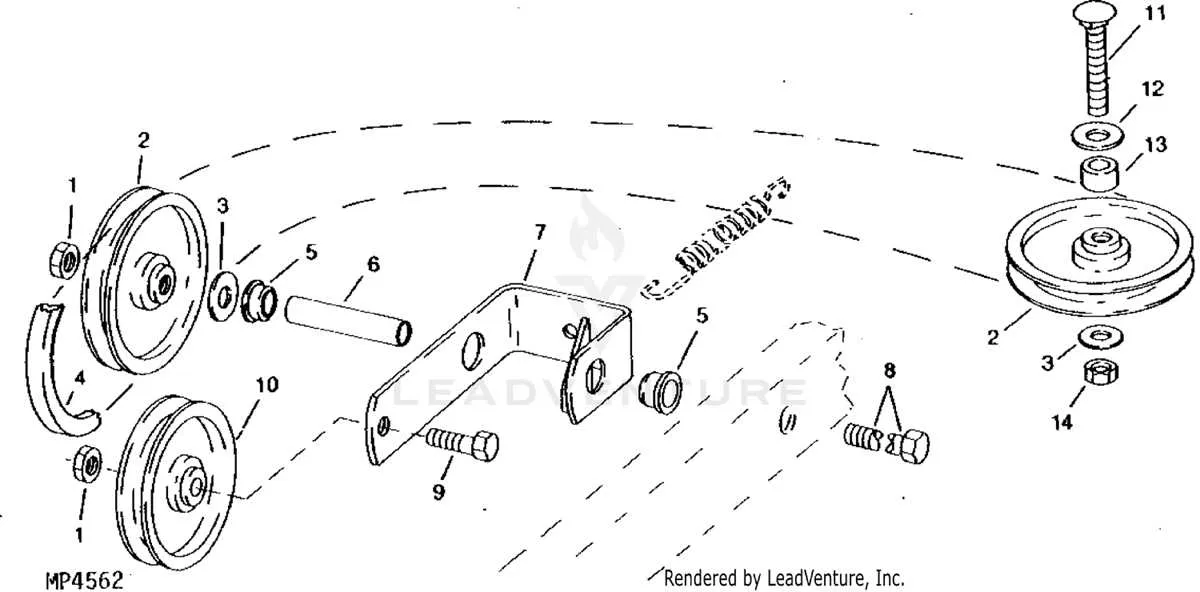 john deere 175 hydro belt diagram