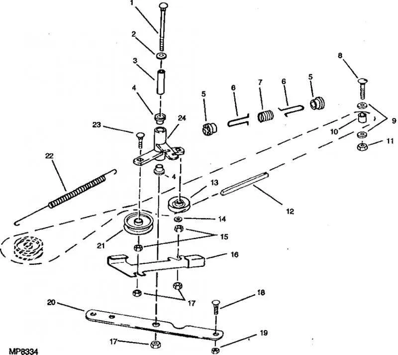 john deere 175 hydro drive belt diagram