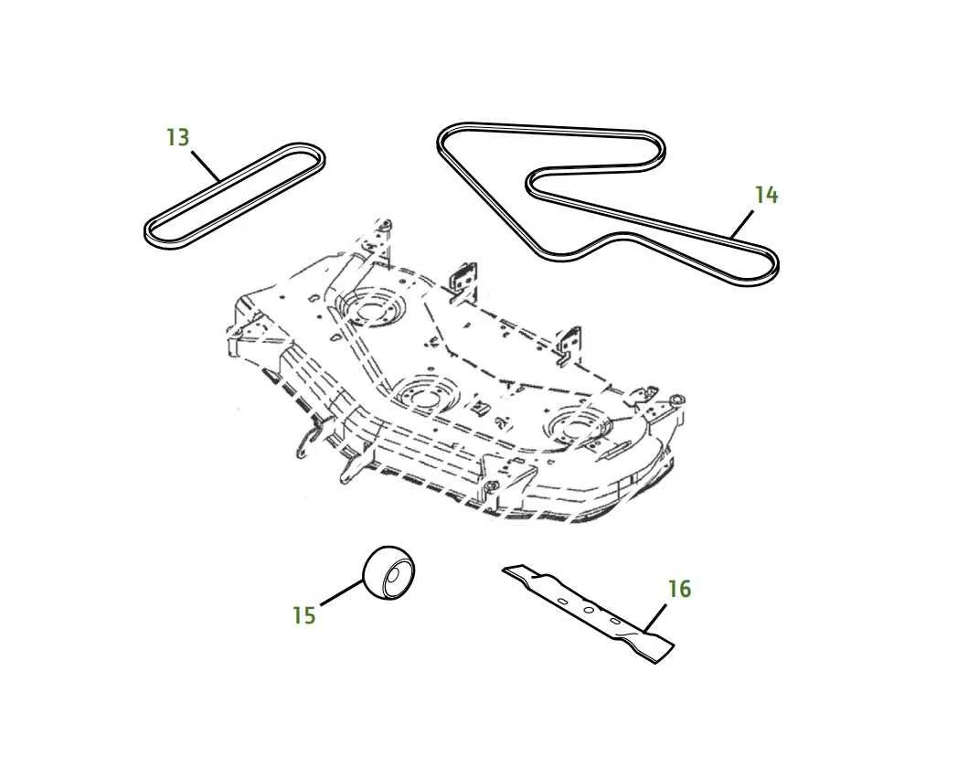 john deere 48 deck belt diagram