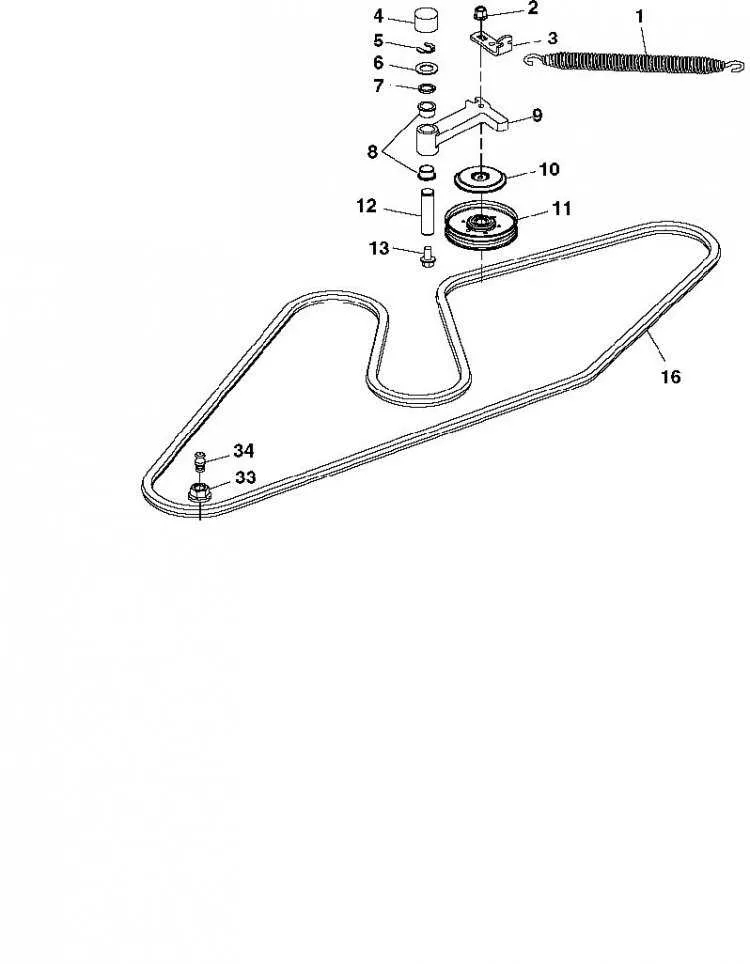 john deere 54 deck belt diagram
