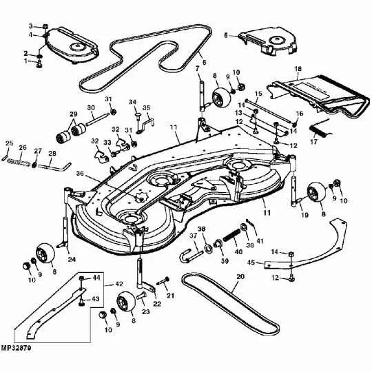 john deere 54 deck belt diagram