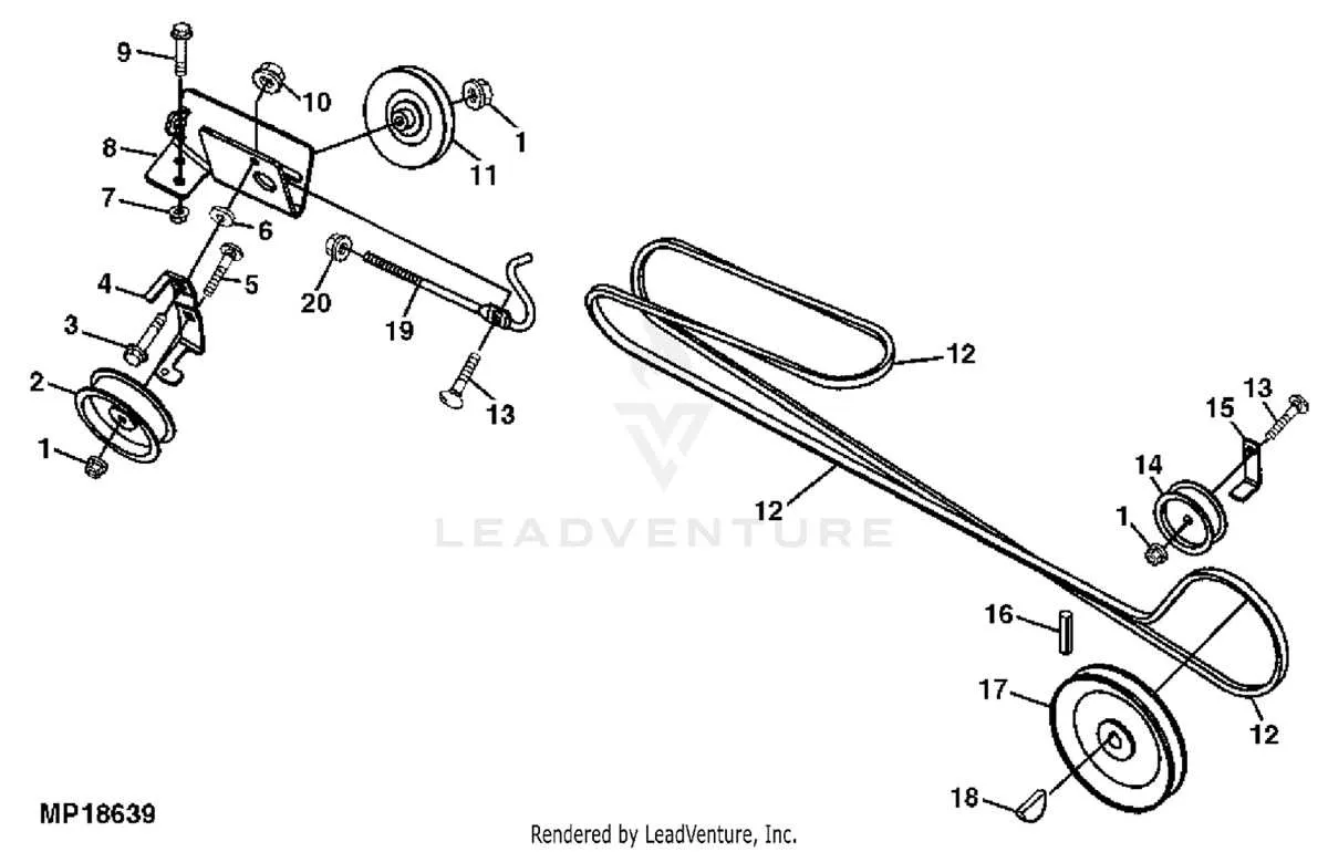 john deere belt diagram 42 inch